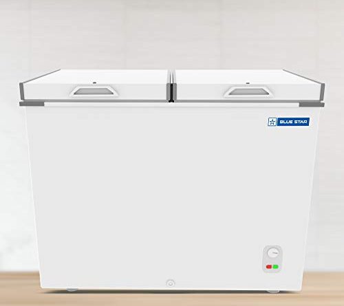 Blue Star CHF400 Double Door Deep Freezer (400 L, White)