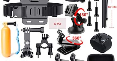 Adofys 49 in 1 Action Camera Accessory Kit Bundle Compatible for GoPro Hero 6 5 4 3/SJCAM/Akaso/Apeman/Xiaomi Yi Action Camera (49 in 1)