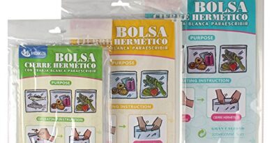 HOKIPO® Reusable Clear Transparent Zip Lock Bags with Write On Panels - Value Pack - 5 Large + 6 Medium + 8 Small