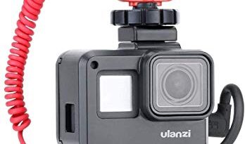 Yantralay School Of Gadgets V2 Vlogging Housing Case with Cold Shoe Mount for Microphone,LED Light Compatible with Hero 5 6 7 Black Action Camera