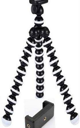 Marklif Gorilla Tripod/Mini Tripod 13 inch for Mobile Phone with Holder for Mobile, Flexible Gorilla Stand for DSLR & Action Cameras