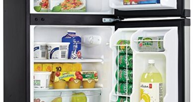 LEONARD USA 120 L Inverter Double Door Mini Fridge with Toughened Adjustable Glass Shelves, Mechanical Control, Interior Light for Room, Home, Office or Bar (Based on American Technology) (Silver & Black, LE-USA-DDIMF, Double Door)