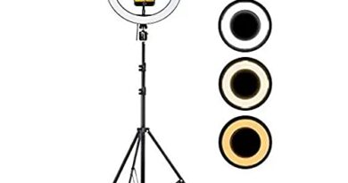 theprintingzone original 10" inch LED Ring Light with 9 feet Tripod Stand for Mobile Phones & Camera | 3 color modes Dimmable Lighting | For YouTube | Photo-shoot | Video shoot | Live Stream | Makeup & Vlogging