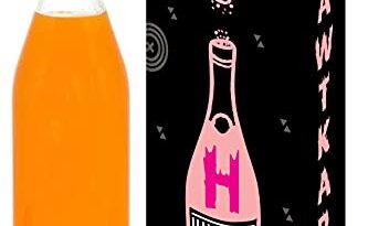 HAWTKART - Glass water bottle with leak-proof air tight cap, 1000ml, Pack of 1, Transparent