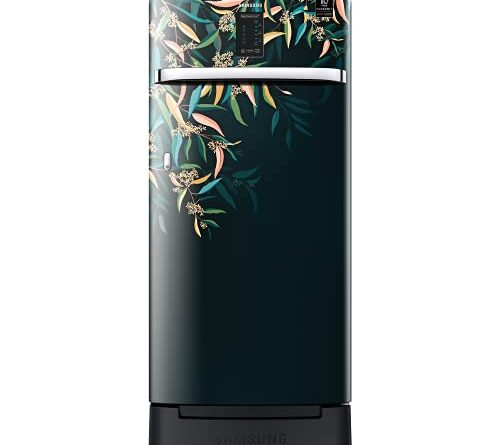 Samsung 198 L 3 Star Inverter Direct cool Single Door Refrigerator(RR21A2F2YTG/HL, Digi-Touch Cool, Base Stand with Drawer, Tropical Delight), Silver