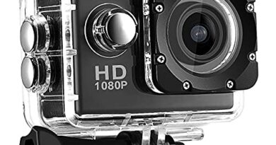 TechKing { 2+1 Year Warranty } Full HD 1080p Action Camera Waterproof Sport Camera with 2 Inch LCD Screen, 16MP 170 Degree Wide Angle for Youtuber/Bike Rider's/Helmet/Stunt Recorder