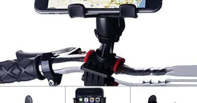 kimloo Universal Clip Mobile Phone Holder Adjustable 360 egree Bike/Bicycle Handlebar Mount & Stand.