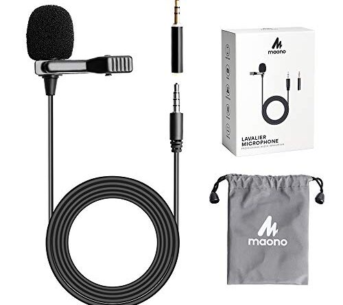 Maono AU-400 Lavalier Microphone (Black)