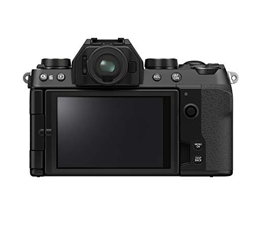 Fujifilm X-S10 Mirrorless Camera Body with XF16-80mm Lens (APS-C X-Trans CMOS 4 Sensor, EVF, IBIS, Vari-Angle LCD Touchscreen, Face/Eye AF, 4K/30P & FHD/240P Video Vlogging, Film Simulations) - Black