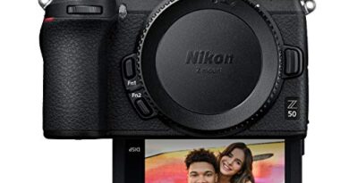 Nikon Z50 Compact Mirrorless Digital Camera with Flip Under Selfie/Vlogger LCD, Body