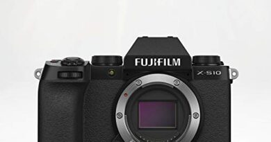 Fujifilm X-S10 Mirrorless Camera Body Only (APS-C X-Trans CMOS 4 Sensor, EVF, IBIS, Vari-Angle LCD Touchscreen, Face/Eye AF, 4K/30P & FHD/240P Video Vlogging, Film Simulations) - Black