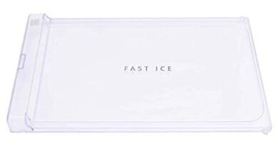 WHITEFLIP Acrylic Freezer Door Compatible with Whirlpool Direct Cool Fridge Refrigerator 245 Liter (Part Code W10633814)
