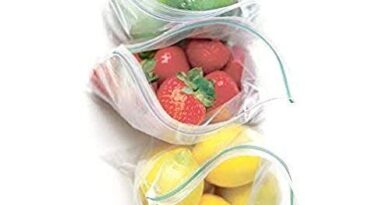 INKULTURE Press-N-Lock Freezer Food Storage Size 09 inch X 09 inch (Medium)(Pack of 04 = 04 X 25 = 100 Bags),Freezer & Microwave Safe, Convinient & Re-Usable Bags