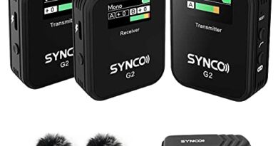 G2(A2) 1-Trigger-2 2.4G Wireless Micropne System with 1 Receiver + 2 s + 2 Lavalier Micropnes 150M Transmission TFT Screen 3.5mm Plug for Smartpne Camera Camcoer Vlog