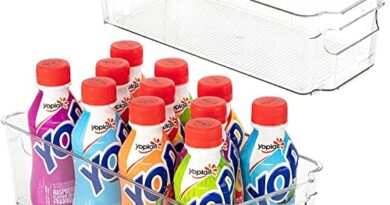 VIMICI acrylic Fridge Bins and Freezer Bins Refrigerator Organizer Stackable Food Storage Containers BPA-Free Drawer Organizers for Refrigerator Freezer and Pantry (2)