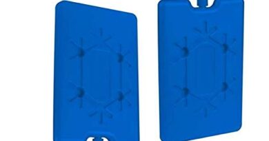 GBEX Freezer Block 2 PCS Pack Reusable Long Lasting Freezer Ice Blocks Pack Cooler Bag Box Travel Picnic Multi-Color