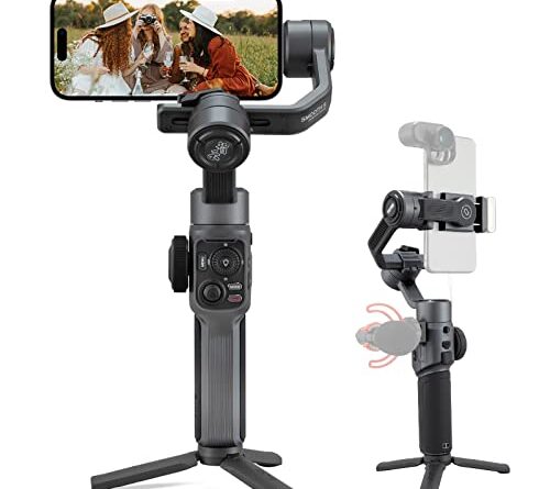 ZHIYUN Smooth 5 - Gimbal Stabilizer for iPhone 14/13/12/11 Pro Max X and Android Phone, 3-Axis Gimbal with SmartFollow, for YouTube TikTok Vlog Professional Video Record, Compatible with FiLMic Pro
