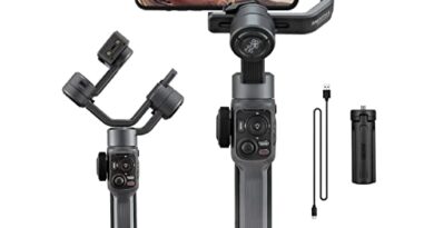 Zhiyun Smooth 5 Professional Gimbal Stabilizer for Smartphone, Handheld 3-Axis Phone Gimbal, Portable Stabilizer for Vlogging, YouTube, Tiktok, Live Video Compatible with iPhone and Android