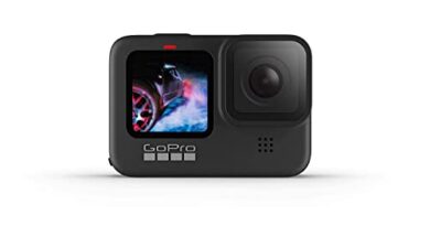 GoPro HERO9 - Waterproof Sports Camera with Front LCD Screen & Rear Touch Screen,5K Ultra HD Video,20MP Photos,1080p Live Streaming, Stabilization-Black (1 Year INTL Warranty + 1 Year in Warranty)