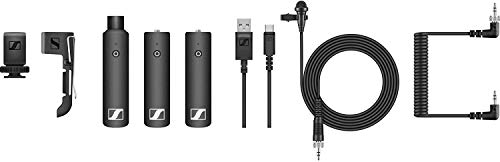 Sennheiser XSW-D PORTABLE ENG SET, Digital Camera-Mount Wireless Microphone System for DSLR/Mirrorless cameras Ideal for Vlogging,Youtubers,Mobile Journalism, 75 mts Range & 5 hours of battery life