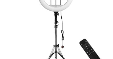 18 Inch 55W 2800-6000K Bi-Color Dimmable LED Ring Light Touch & Remote Control Dual Controls with 190cm/74.8 Inch Light Stand for Vlogging Makeup Live Streaming Pgraphy