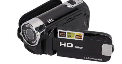 SONATA GOLD Handycam Video Camera Camcorder, Full HD 1080P 16MP Vlogging Camera with 2.7 Inch 270° Rotation Screen, 16X Digital Zoom & Rechargeable Battery, Digital Camera Recorder for Kids