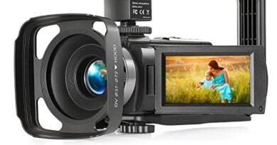 WZX Video Camera Camcorder, Full HD 1080P 30FPS 36MP 16X Digital Zoom Digital Camera,IR Night Vision Vlogging Camera, YouTube Camera with External Microphone, Lens Hood, Stabilizer, Remote Control