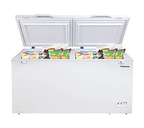 Panasonic 435 L HT Double Door Deep Freezer (SCR-CH500D1C,White,Convertible)