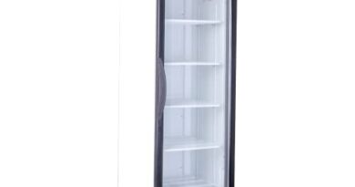 Rockwell RVC550B Single glass door Visi cooler,448 Litres,White (Internal LED, Heavy Duty, Dynamic cooling)