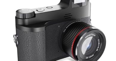 4K Digital Camera for Photography, 48MP Vlogging Camera with Manual Focus for YouTube, 3.0 Inch Anti-Shake Video Camera Compact Digital Cameras for