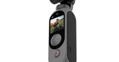 AUSHA FIMI Palm 2 Pro 4K Handheld 3-Axis Gimbal Camera with D1/2”CMOS, 4K Video, Pocket-Sized, Smart Tracking, 12MP Photo, 3xZoom, 2600mAh Action Camera for Vlog & YouTube