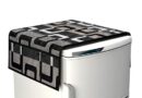 FACTCORE Designer Black Box Fridge Top Cover (21 X 39 Inches)