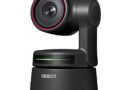 OBSBOT Tiny PTZ 4K Webcam, AI Powered Framing & Autofocus, 4K Video Conference Camera with Omni-Directional Mics, Auto Tracking with 2 axis Gimbal,HDR,60 FPS, Low-Light Correction